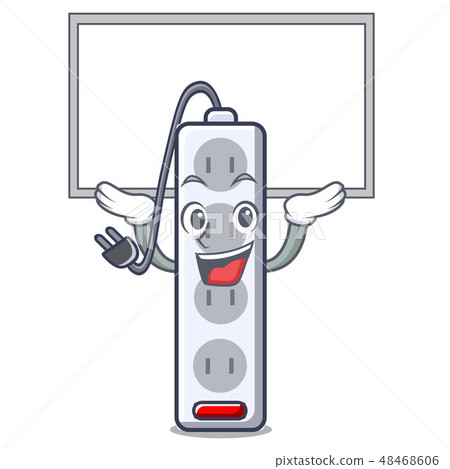 Up board power strip in the character shape 48468606