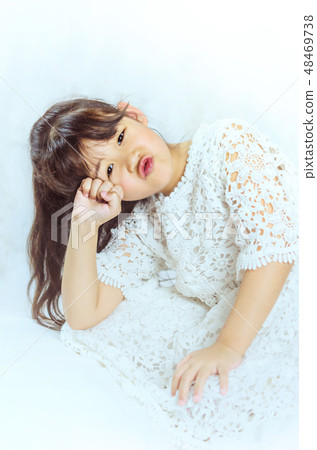 portrait of asian little girl portrait of asian little girl 48469738