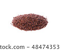 quinoa seeds on white background 48474353