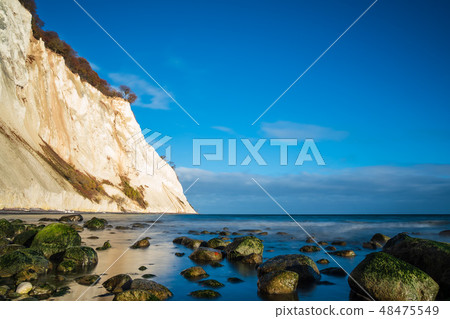 Baltic Sea coast on the island Moen in Denmark 48475549