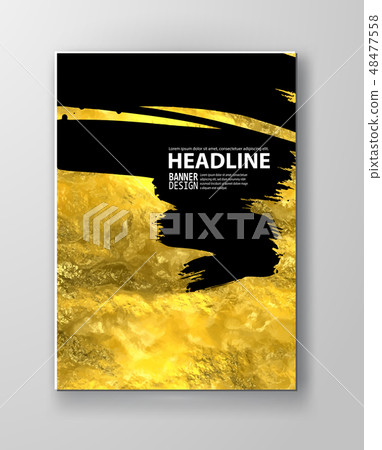Vector Black and Gold Design Templates 48477558