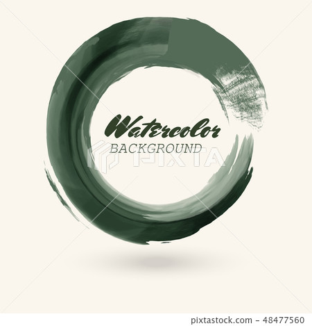 Watercolor circle texture. Vector circle elements Watercolor circle texture. Vector circle elements 48477560
