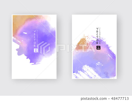 Watercolor design banners 48477713