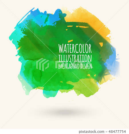 color watercolor background. vector illustration 48477754