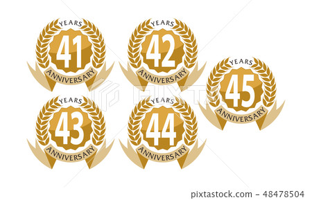 Ribbon Anniversary Leaf Template Set Ribbon Anniversary Leaf Template Set 48478504