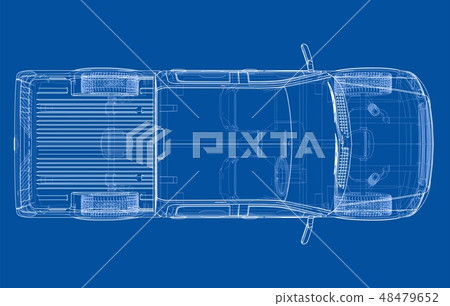 Vector car silhouettes. Rendering of 3d 48479652