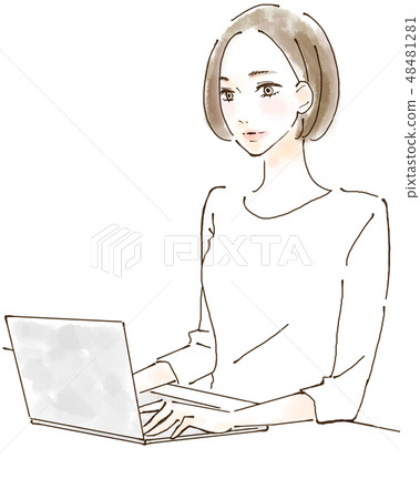 Programming engineer's female data scientist AI 48481281