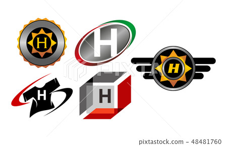 Logotype V Modern Template Set Logotype V Modern Template Set 48481760