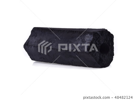 charcoal isolated on white background 48482124