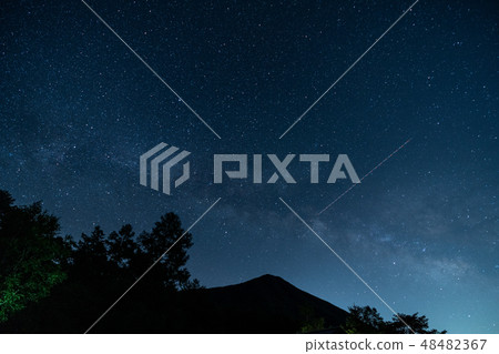 Starry sky seen from Senjogahara, Tochigi Prefecture 48482367