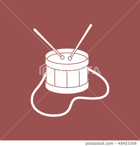 Drum Musical instrument. Toy. Drum Musical instrument. Toy. 48483306