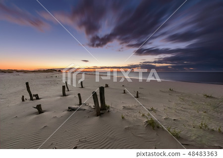 Sunset on the Baltic sea, Long exposure. Sunset on the Baltic sea, Long exposure. 48483363