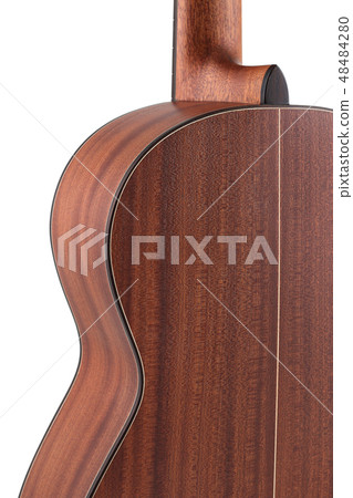 Guitar back on a white background Guitar back on a white background 48484280