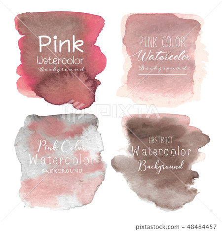 Pink abstract watercolor background. 48484457