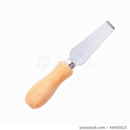 Knife to cut cheese isolated on white background Knife to cut cheese isolated on white background 48485625