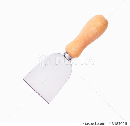 Knife to cut cheese isolated on white background 48485626