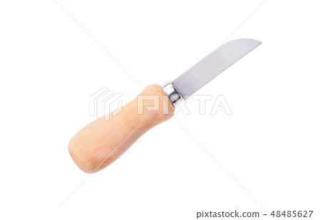 Knife to cut cheese isolated on white background Knife to cut cheese isolated on white background 48485627