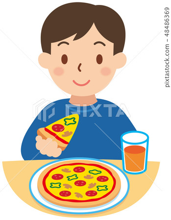 吃披薩的男人 48486369