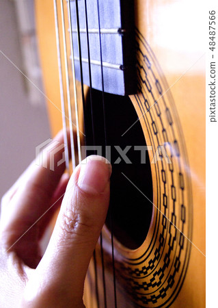 Part of a Spanish guitar Part of a Spanish guitar 48487566