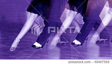 Male and female legs dancing latin rhythms Male and female legs dancing latin rhythms 48487569