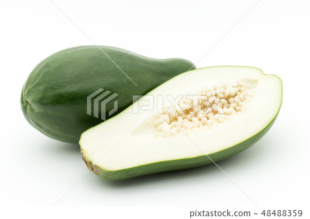 青木瓜藍色番木瓜：綠色番木瓜 48488359