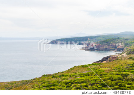 View over remote Green Cape Headland coastline View over remote Green Cape Headland coastline 48488778