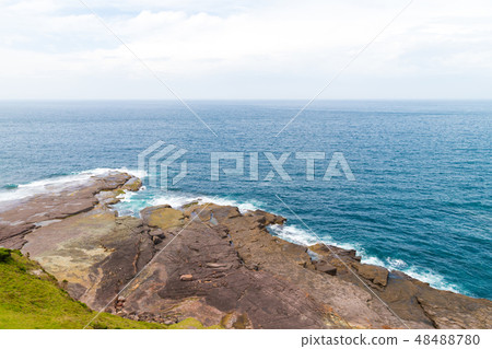 View over remote Green Cape Headland coastline View over remote Green Cape Headland coastline 48488780
