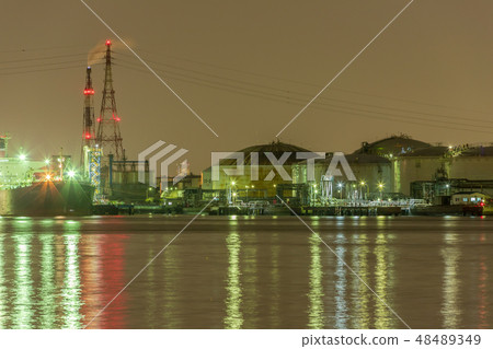 工廠夜景 48489349