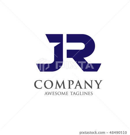 creative letter JR logo concept 48490510