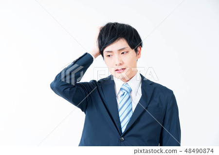 Worried businessman Worried businessman 48490874