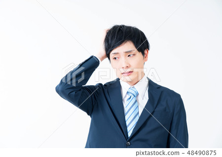 Worried businessman 48490875