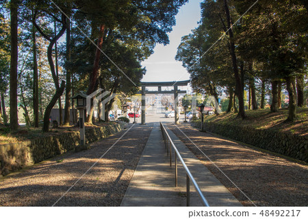 Gunma Pref. Gokoku shrine entrance Takasaki shi 48492217