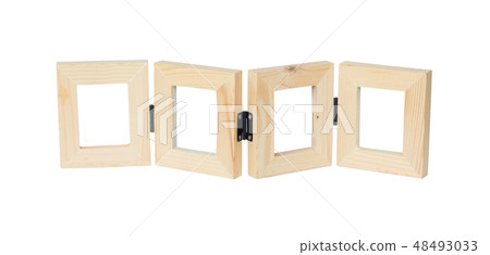 woodens picture frames isolated on white woodens picture frames isolated on white 48493033