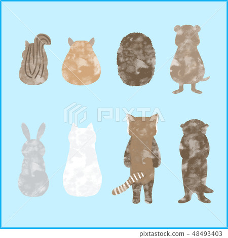 Cute animal back behind Borderless 48493403