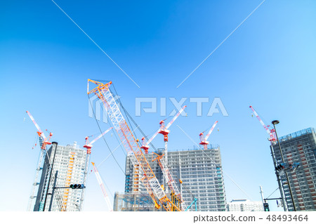 Construction site of condominium / building Construction site of condominium / building 48493464