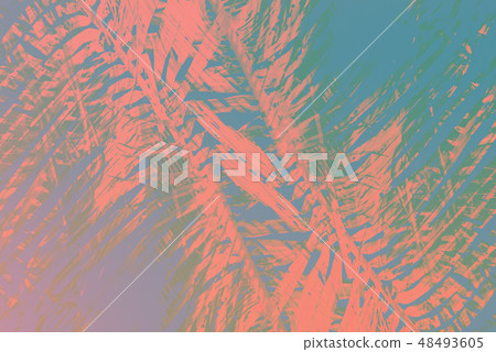 Abstract green grass in symmetry pattern. Tropical 48493605