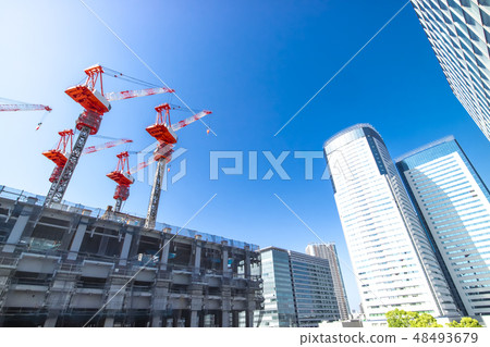 Construction site of condominium / building Construction site of condominium / building 48493679