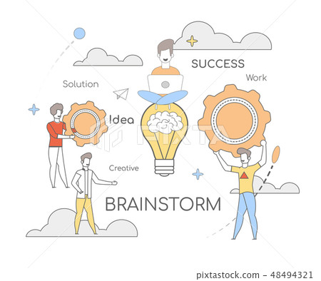 Solution Success Work Idea Creative Brainstorm Solution Success Work Idea Creative Brainstorm 48494321