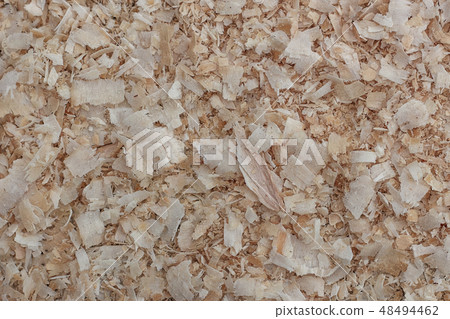 Wooden shavings. Background, texture. 48494462
