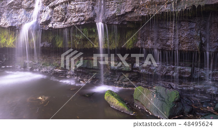 黎明的黑瀑布（兵庫縣三木市吉川町）工作評論領域的拍攝位置 48495624