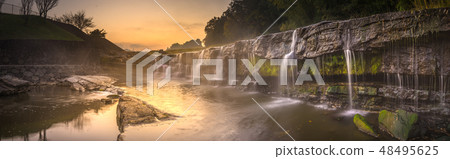 黎明的黑瀑布（兵庫縣三木市吉川町）工作評論領域的拍攝位置 48495625