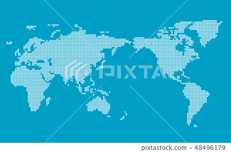 Mosaic world map Wold Map 48496179