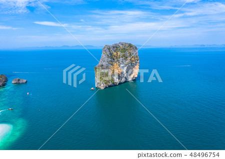 aerial view Ma Tang Ming island in Krabi aerial view Ma Tang Ming island in Krabi 48496754