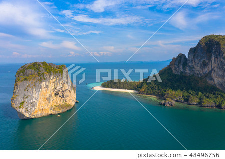 aerial view Ma Tang Ming island in Krabi aerial view Ma Tang Ming island in Krabi 48496756