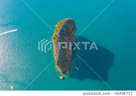 aerial view Ma Tang Ming island in Krabi aerial view Ma Tang Ming island in Krabi 48496757
