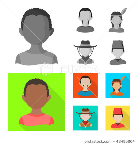 Vector illustration of imitator and resident logo. Set of imitator and culture vector icon for stock 48496804