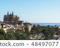 Panoramic view of the city centre Palma  48497077