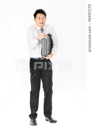 asian business man isolated white asian business man isolated white 48497278