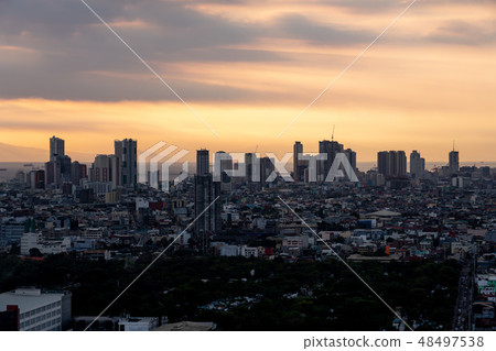 Philippines · Manila city landscape magic hour Philippines · Manila city landscape magic hour 48497538