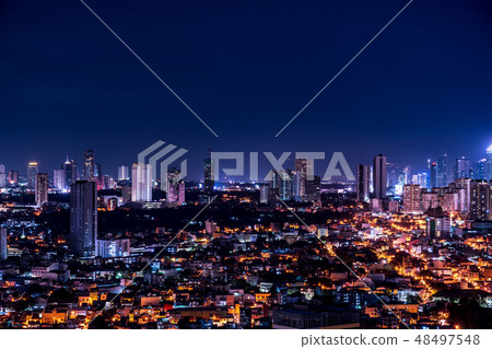Philippines · Manila city landscape magic hour Philippines · Manila city landscape magic hour 48497548